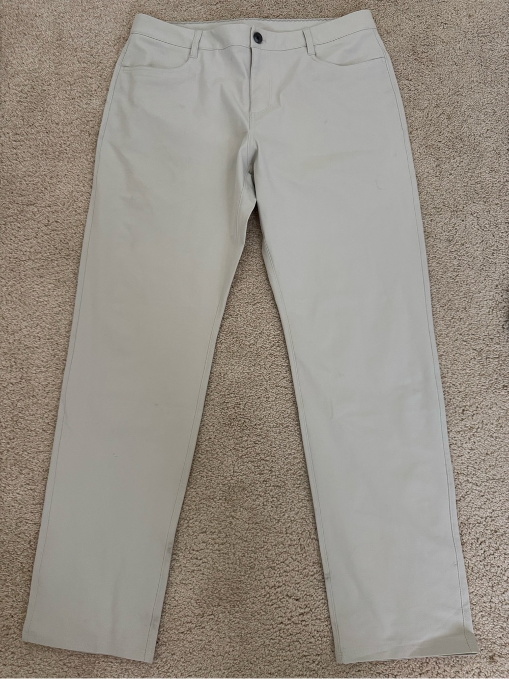 Men's Straight Pants in Light Taupe